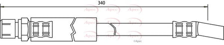 Apec HOS3351 Brake Hose - 1