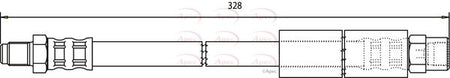 Apec HOS3355 Brake Hose - 1