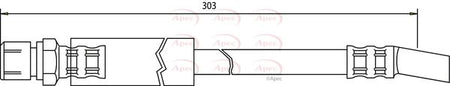 Apec HOS3356 Brake Hose - 1
