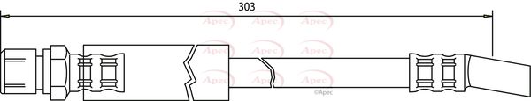 Apec HOS3356 Brake Hose - 1