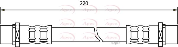 Apec HOS3365 Brake Hose - 1