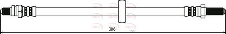 Apec HOS3366 Brake Hose - 1