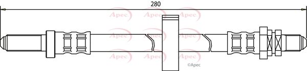 Apec HOS3367 Brake Hose - 1
