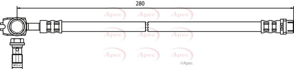 Apec HOS3369 Brake Hose - 1