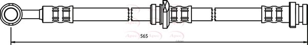 Apec HOS3372 Brake Hose - 1