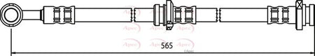 Apec HOS3373 Brake Hose - 1