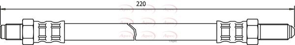 Apec HOS3374 Brake Hose - 1