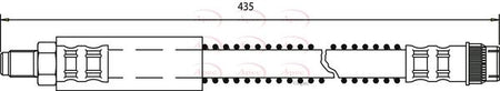 Apec HOS3378 Brake Hose - 1