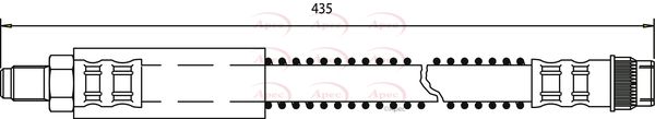 Apec HOS3378 Brake Hose - 1