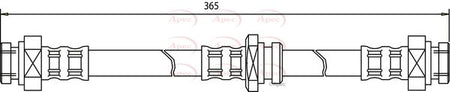 Apec HOS3380 Brake Hose - 1