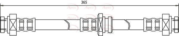 Apec HOS3380 Brake Hose - 1