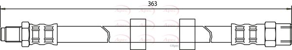 Apec HOS3389 Brake Hose - 1