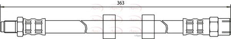 Apec HOS3389 Brake Hose - 1