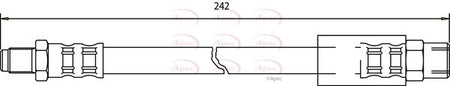 Apec HOS3393 Brake Hose - 1