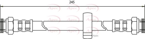 Apec HOS3397 Brake Hose - 1