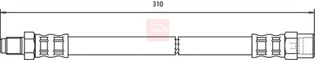 Apec HOS3399 Brake Hose - 1