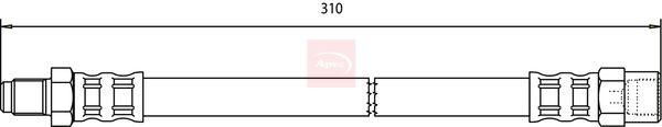 Apec HOS3399 Brake Hose - 1