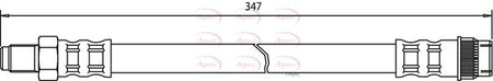 Apec HOS3401 Brake Hose - 1
