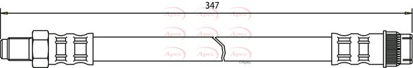 Apec HOS3401 Brake Hose - 1