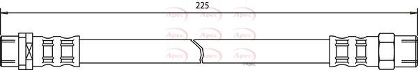 Apec HOS3402 Brake Hose - 1