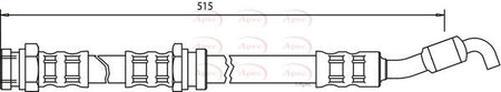 Apec HOS3405 Brake Hose - 1