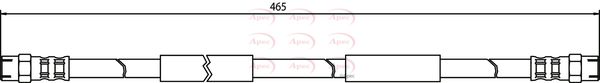 Apec HOS3407 Brake Hose - 1