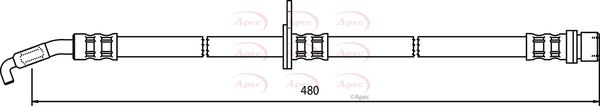 Apec HOS3413 Brake Hose - 1