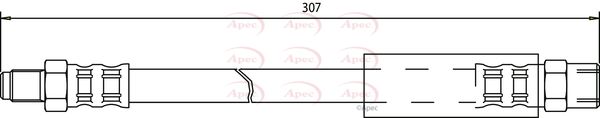 Apec HOS3414 Brake Hose - 1