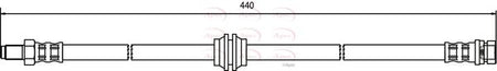 Apec HOS3417 Brake Hose - 1