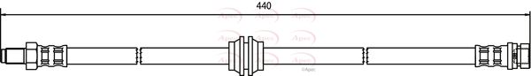 Apec HOS3417 Brake Hose - 1