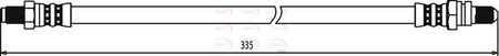 Apec HOS3418 Brake Hose - 1