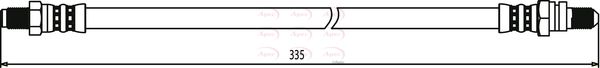 Apec HOS3418 Brake Hose - 1