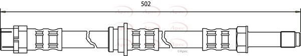 Apec HOS3422 Brake Hose - 1