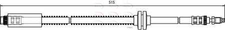Apec HOS3425 Brake Hose - 1