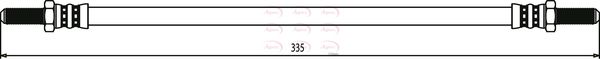 Apec HOS3426 Brake Hose - 1