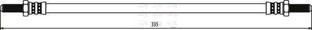 Apec HOS3426 Brake Hose - 1