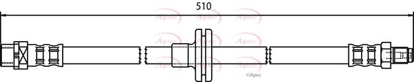 Apec HOS3434 Brake Hose - 1