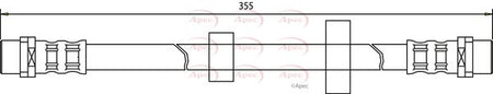 Apec HOS3435 Brake Hose - 1