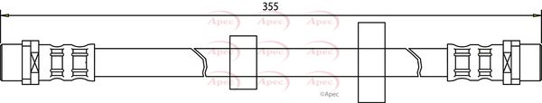 Apec HOS3435 Brake Hose - 1