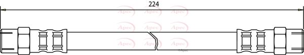 Apec HOS3442 Brake Hose - 1