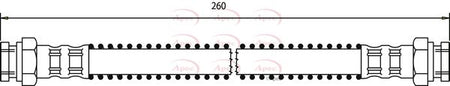Apec HOS3444 Brake Hose - 1