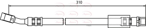Apec HOS3445 Brake Hose - 1