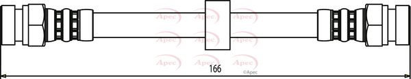 Apec HOS3449 Brake Hose - 1