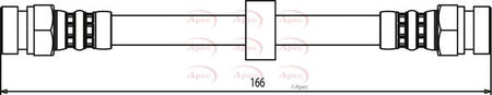 Apec HOS3449 Brake Hose - 1