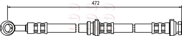 Apec HOS3456 Brake Hose - 1