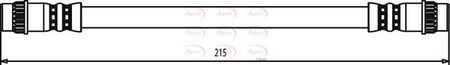 Apec HOS3461 Brake Hose - 1