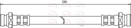 Apec HOS3462 Brake Hose - 1
