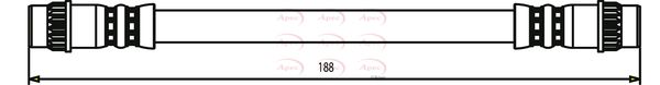 Apec HOS3464 Brake Hose - 1