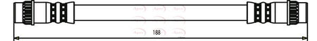 Apec HOS3464 Brake Hose - 1