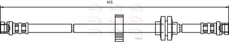 Apec HOS3468 Brake Hose - 1